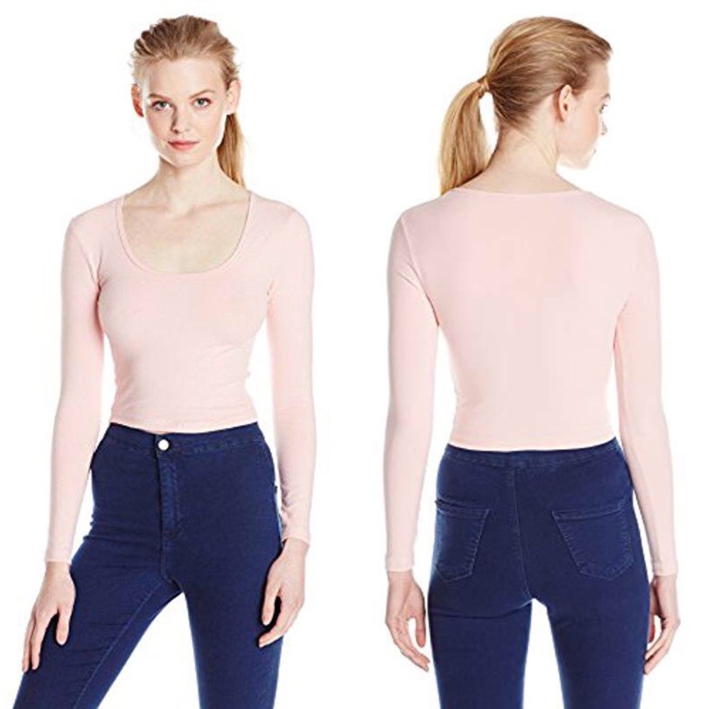 American Apparel Pretty In Pink Reed Top - M